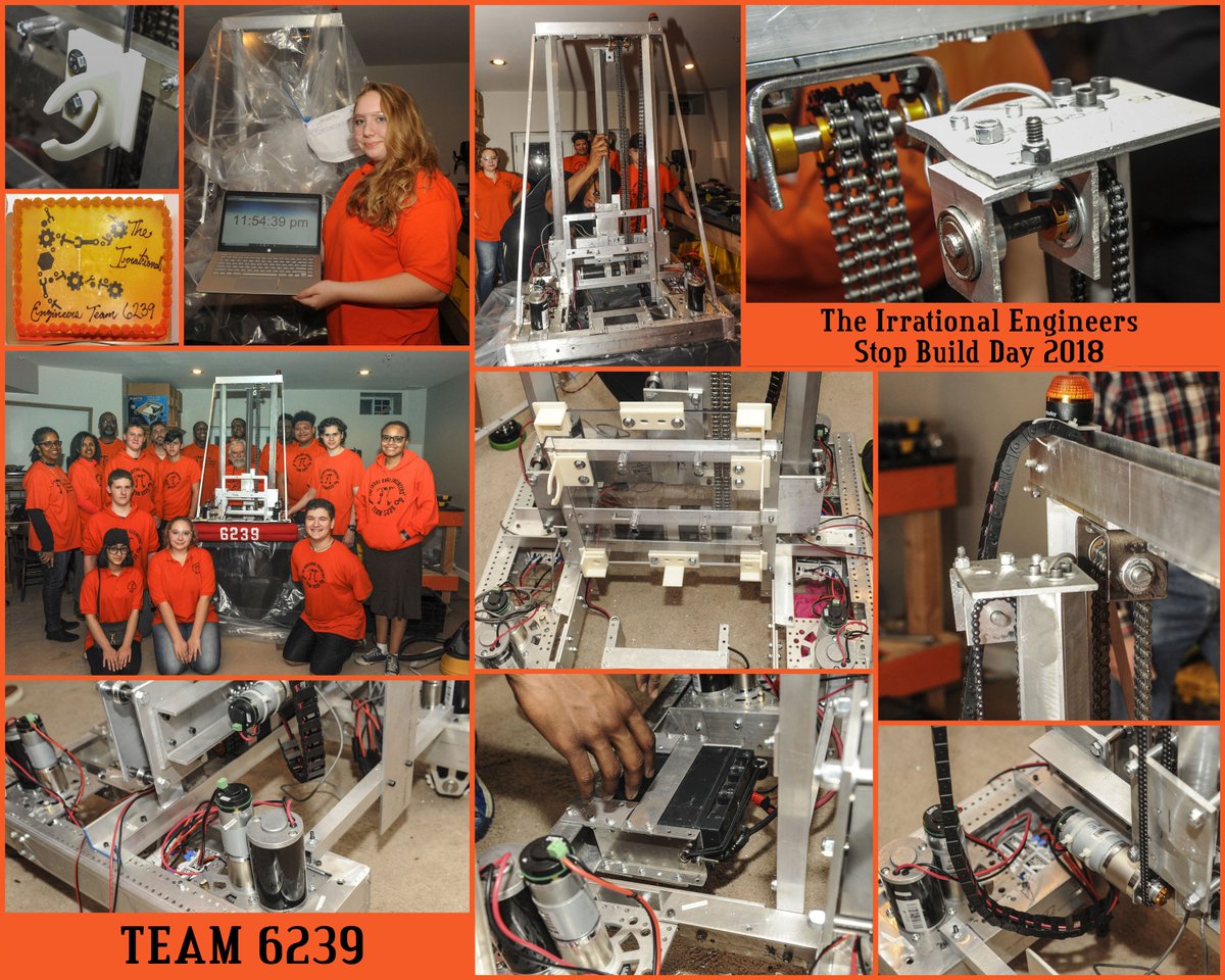frc6239's tweet photo. Stop Build Day 2018!!!  #FRC6239 #Team6239 #Solidworks #gotpi #omgrobots #FIRST #IrrationalEng #Innovim #frc6239 https://t.co/x7RhtlDQS0