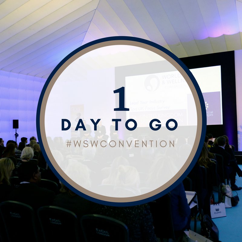 WSpaWellness's tweet photo. One day to go until the 2018 #WorldSpaWellnessConvention! We're looking forward to two days of education, networking, ideas exchanges and learning with senior spa and wellness speakers and delegates from around the world. #WSWConvention #wellness #spa #networking #wellnessvision https://t.co/DRVrSQGZ4L