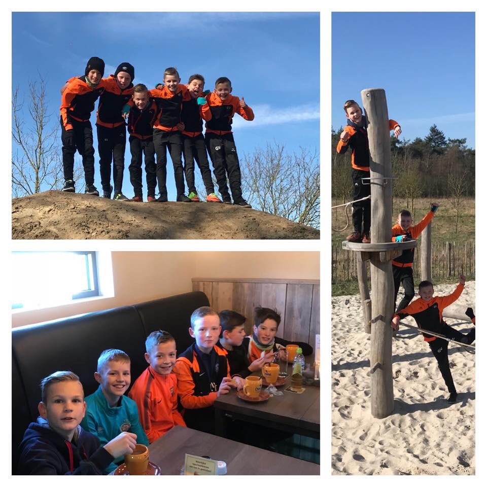 markverspeek4's tweet photo. Wat doe je met je team (@NWCAsten  JO10-1) als het voetbal is afgelast?! Lekker rennen met wat ouders door de natuur, onder het genot van een heerlijk zonnetje https://t.co/lEkTEpTqPJ