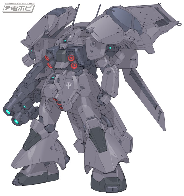 MSVbot's tweet photo. ザクⅢ強行偵察型：AMX-011EW ザクⅢを偵察や索敵に特化させた機体。背部のレドームを取り外して陸戦で運用されることもある（AOZ Re-Boot) https://t.co/c2FKZnNN9I