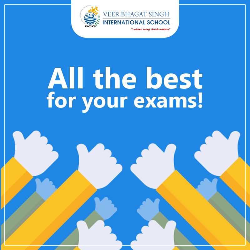 vbsis_official's tweet photo. We wish all the students appearing for their board exam, good luck. #VBSIS #BoardExams #AllTheBest https://t.co/FIXgdEqAjC