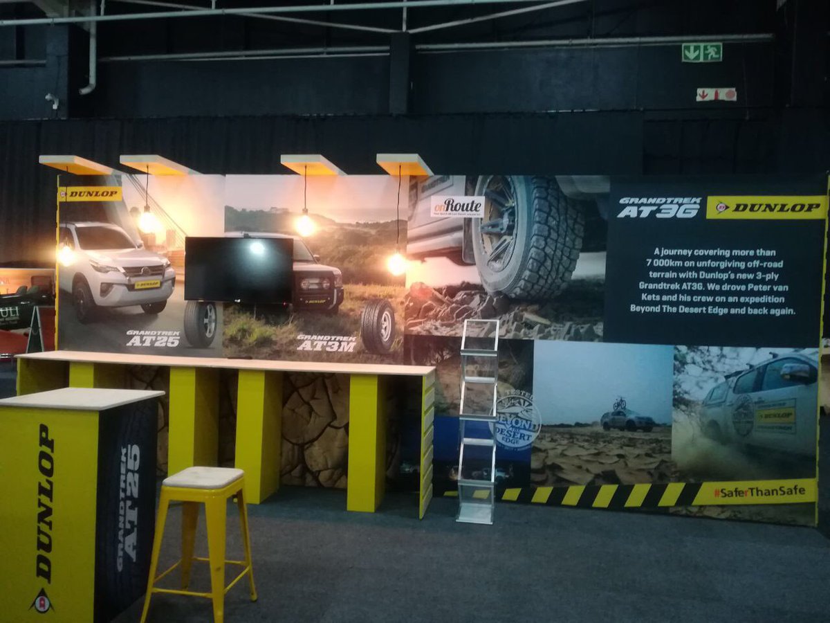 Dunloptyres_SA's tweet photo. Be sure to visit our stand at The Beeld Holiday show! You could win a set of tyres! #dunloptyres #AT3G https://t.co/IMTDHPjpSB