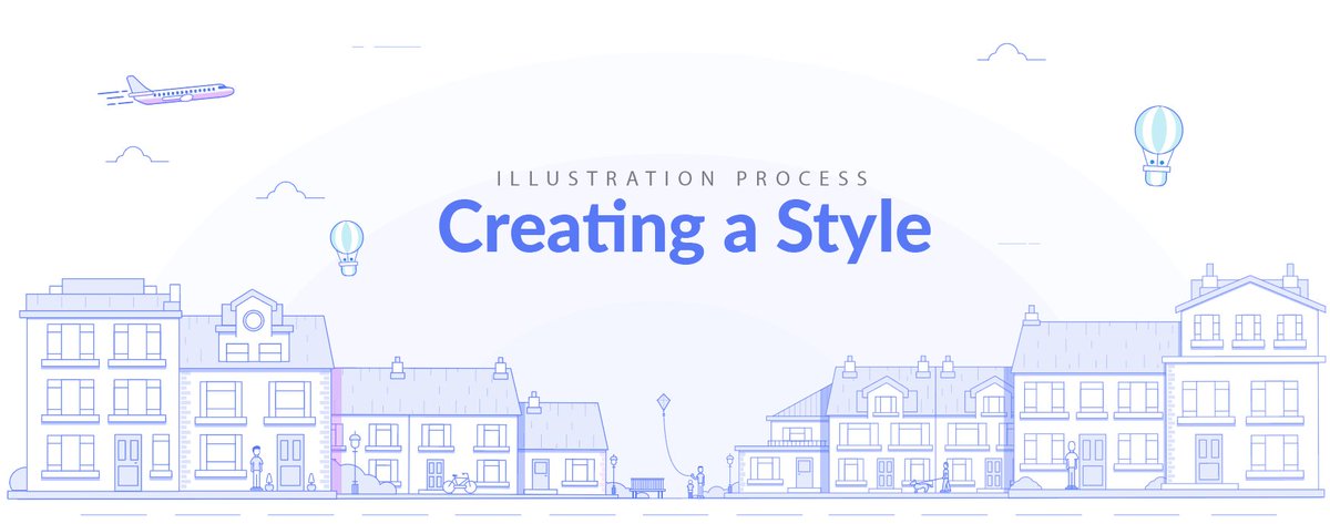 插画流程：怎么创造一种独特的、深思熟虑的、风格一致的插画风格？- 1，定义：搜集基础信息，2，探索：开始尝试一些风格，3，优化：创造一个一致的样式家族 #设计进阶 // Illustration Process: Creating a Style – Muzli -Design Inspiration https://t.co/AhNPU2aIWl https://t.co/QRqGnrXzcH 1