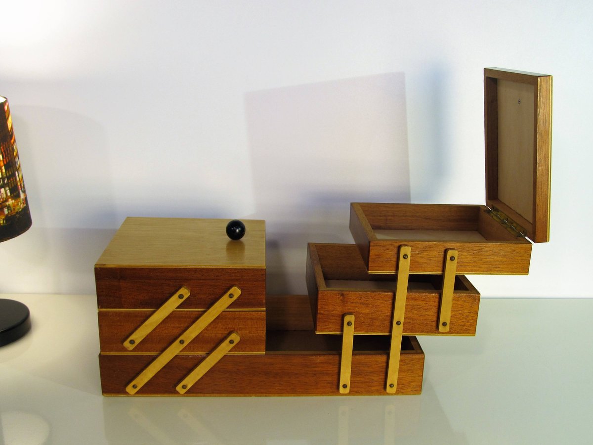 Malanterne On Twitter Vintage Sewing Box Vintage Wooden Sewing