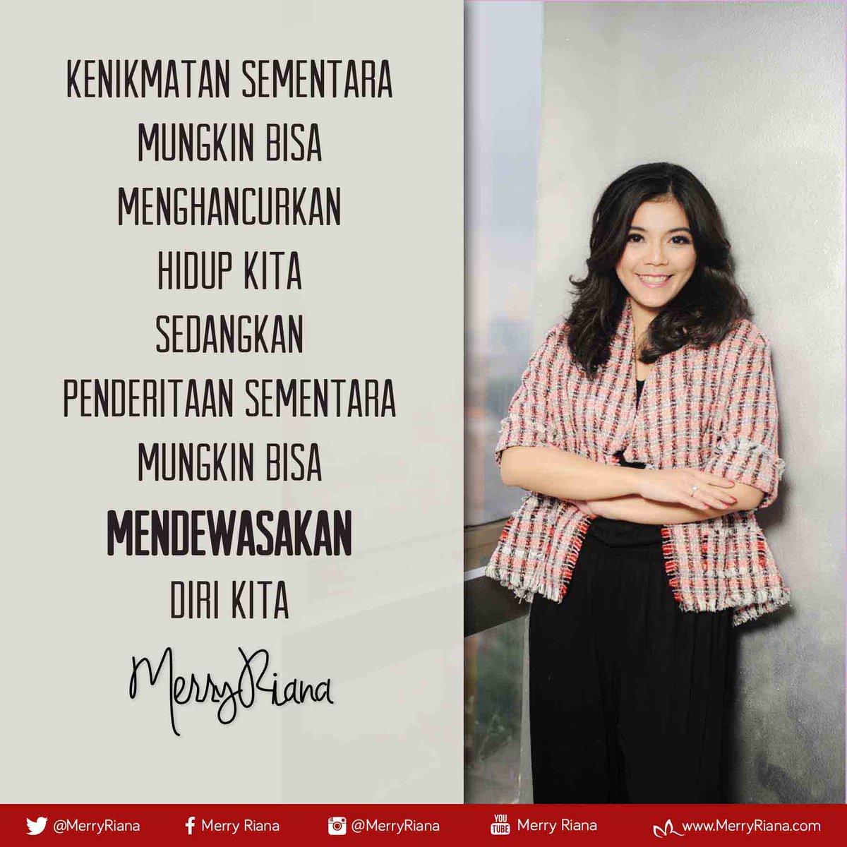  Merry  Riana  on Twitter Kenikmatan Sementara mungkin bisa 