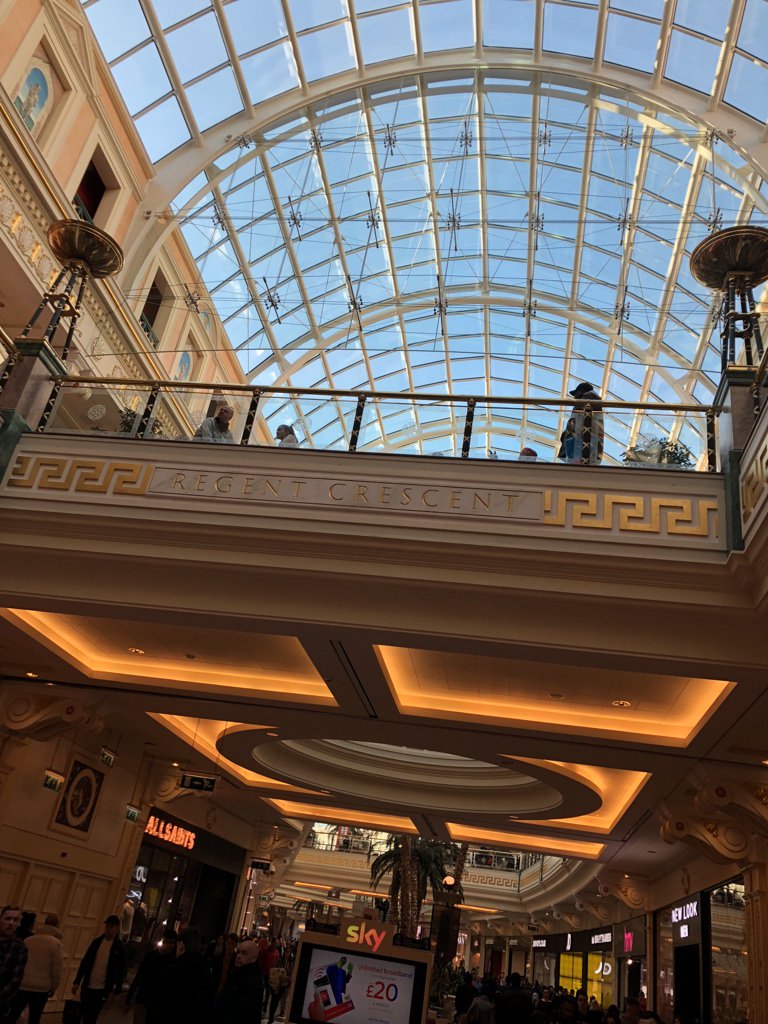 Every part of the centre has a wanky name of some sort — this half is Regent Crescent, the other half is Peel Avenue, the food court is The Orient, the outdoor area with some bigger stores is Barton Square  #NinjiAtTheTC
