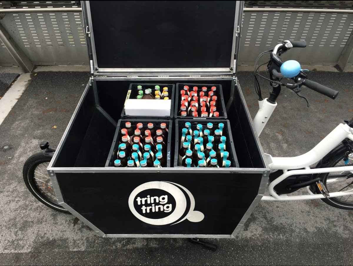 #cultchakombucha crafts healthy, authentic and delicious elixirs by selecting only premium ingredients of the highest quality, whilst remaining devoted to the environment. Therefore happily delivered by <a href="/tringtring/">TringTring</a> with respect to the planet #environment #ZeroEmissions #cargobike
