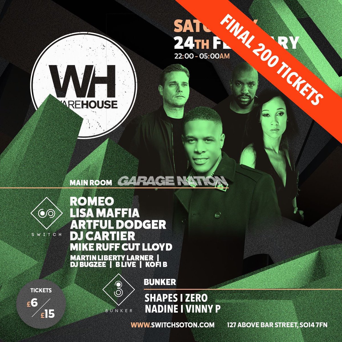 GARAGE NATION SOUTHAMPTON TONIGHT! 💥 

Final tickets: fatsoma.com/Switchsouthamp…