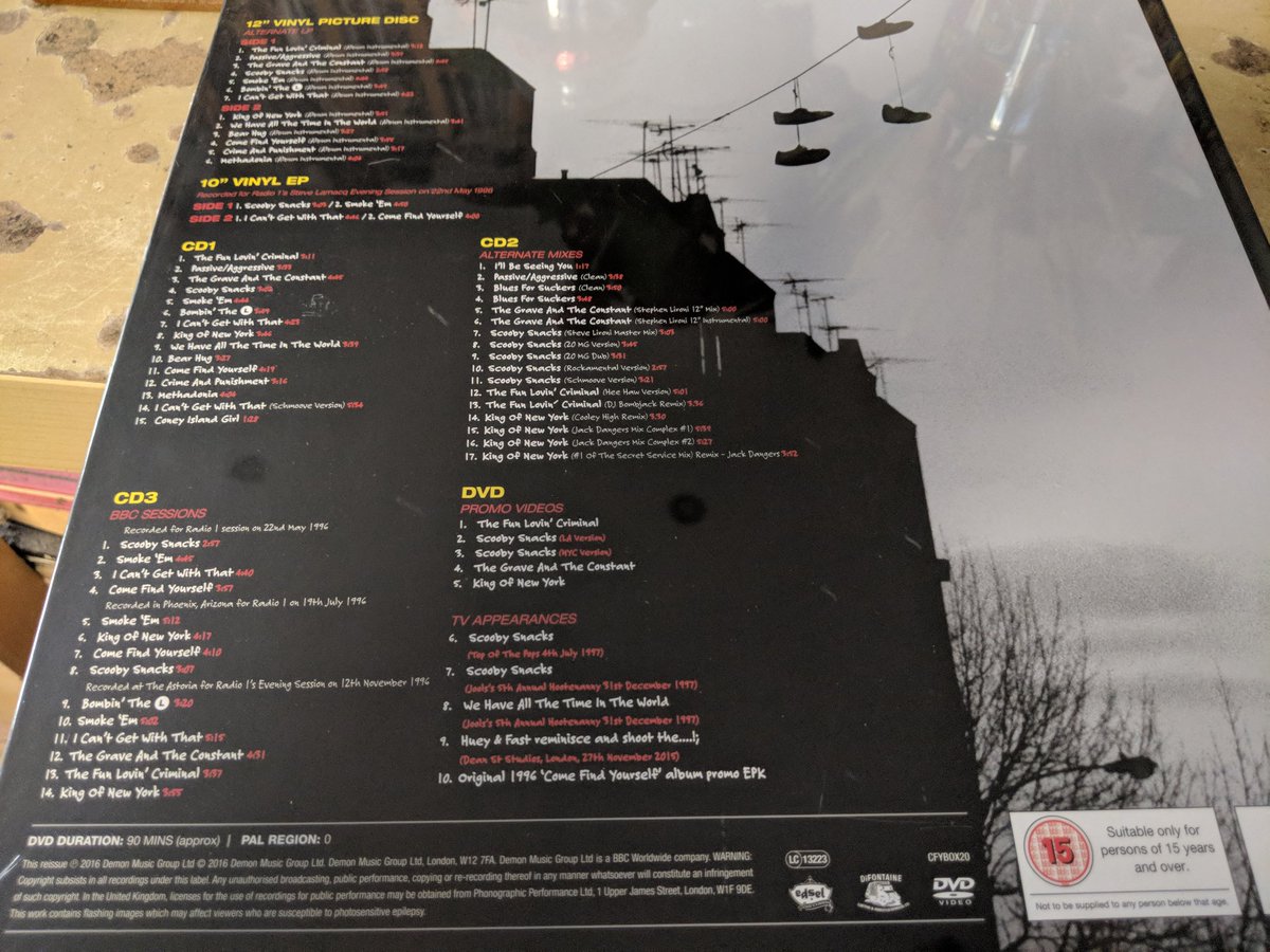 Gazzaro's tweet image. Awwwwww #jeah @funlovincrims @OfficialHuey @BrianFastLeiser @frankflc3 #ComeFindYourself #20thAnniversary #DeluxeEdition