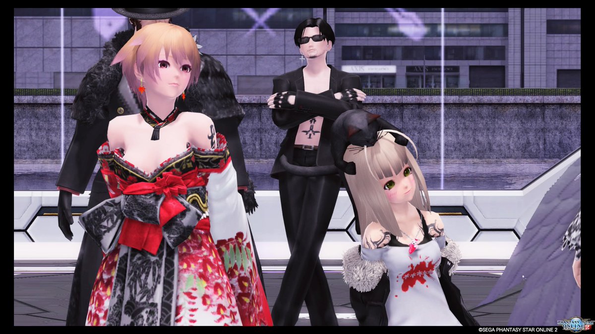 PSO2_yuzutan's tweet image. とりあえず撮れたものを！
次の集合写真は23:30から！！

#マフィアークス集会 
#PSO2  #PSO2_SS