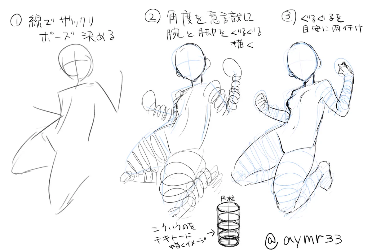 イラスターさん必見！全体を書くときにはこんな風に書けばとっても書きやすい！