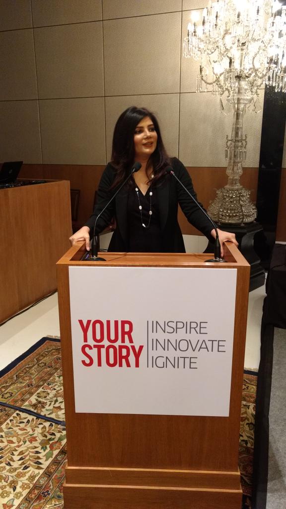 ezhilanbaskar's tweet photo. .@YourStoryCo 10th Birthday celebrations. @SharmaShradha shares her story of building the #startup ecosytem in India and why every #entrepreneur story matters https://t.co/ugXJPfPyyh