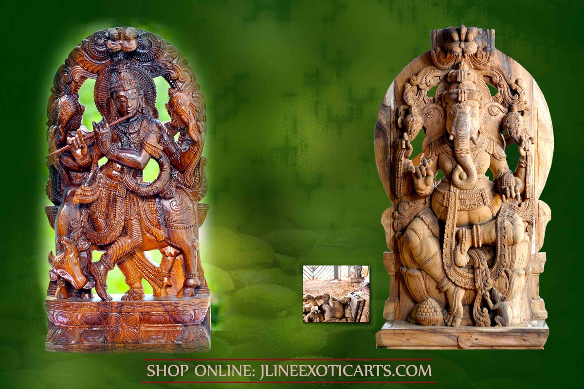 JlineExoticArts's tweet image. Elegant collection of wooden handmade products by the artisans of South India are here to emphasize your home ambience.
 Find our huge collections of Wooden Sculptures online at JLine Exotic Arts
 #WoodenSculptures, #Statues, #KrishnaStatue, #LakshmiStatue, #JLineExoticArts