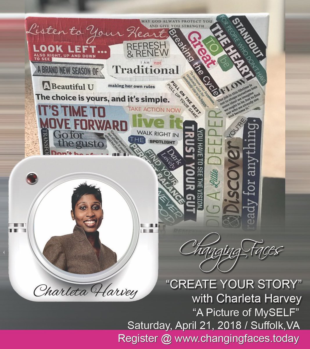 IGANDMORE's tweet photo. Changing Faces - “CREATE YOUR STORY”
An interactive moment for attendees to creatively tell their story. Each attendee will create and carry home their own canvas. Only at #CHANGINGFACES2018
Space is limited so REGISTER TODAY!
https://t.co/egTyJ1itPJ https://t.co/GjAxbJgApl