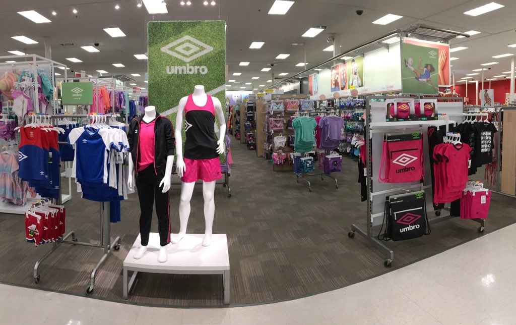 CarlingHale's tweet photo. Welcoming Umbro to Target Austin East - #T1542 - now available in our Boys and Girls performance departments.
.
#targetstyle #targetvml #umbro @TargetStyle @Target @Robert0928 https://t.co/pIOPHpcFk0
