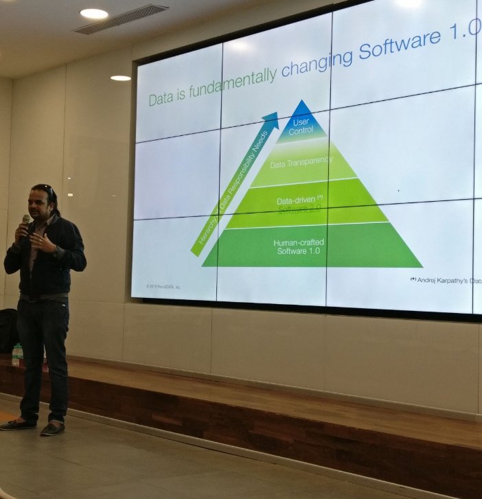 openstackindia's tweet photo. @mail2fashion #OpenStack ambassador on #dataresponsibility , an #opensource effort by @Pencil_DATA to solve #datagovernance #dataprivacy https://t.co/6yNZtyN9oP