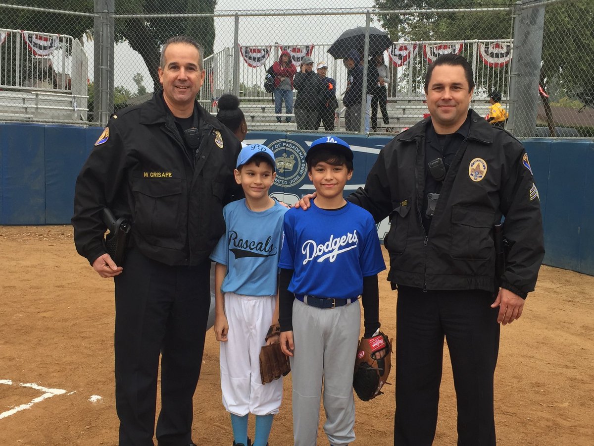 PPDChiefSanchez's tweet photo. PPDs Finest on hand to help celebrate opening day, Jackie Robinson Baseball Field. https://t.co/WFnDcegB9P
