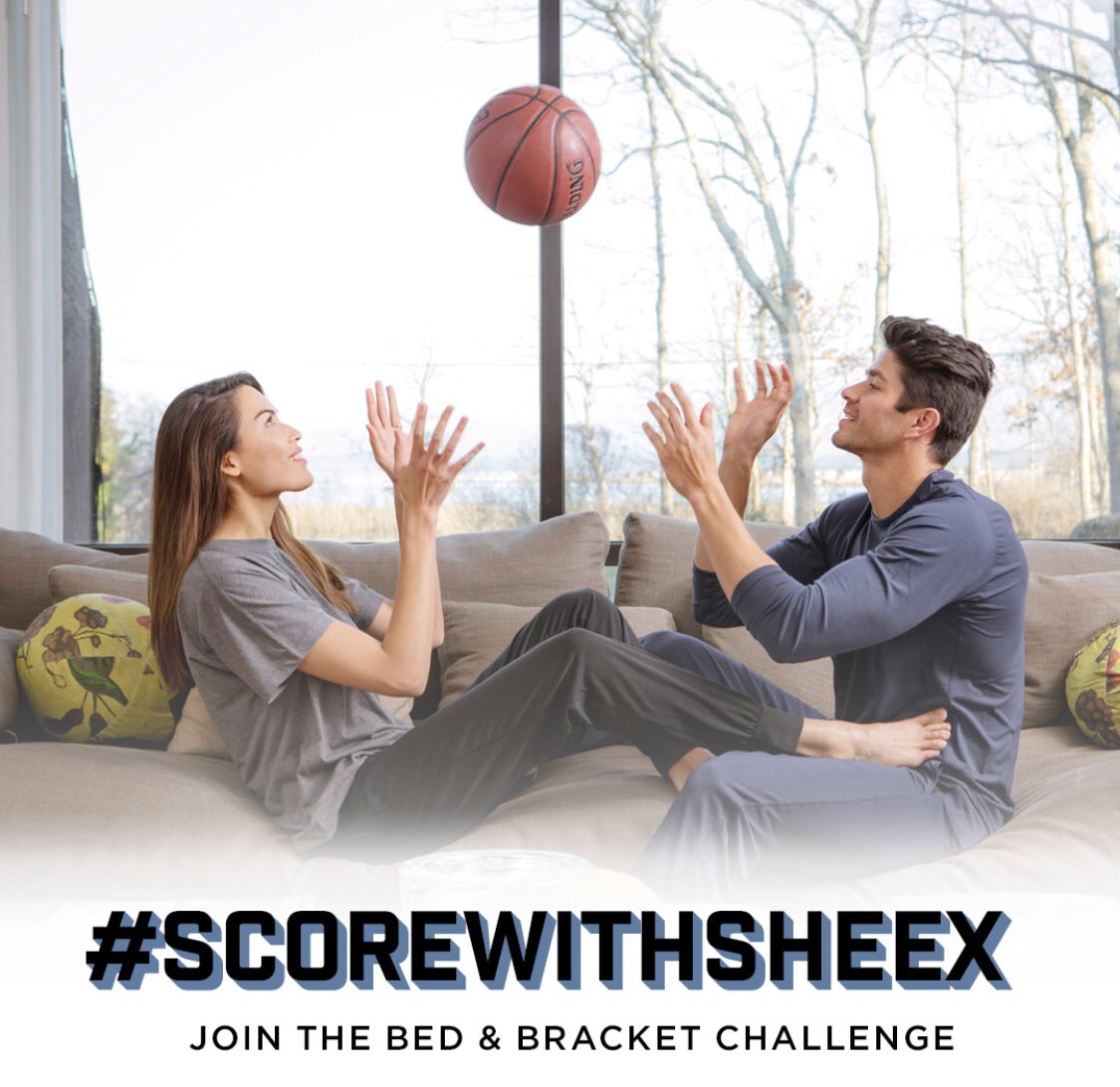 SHEEX's tweet photo. Do you want FREE SHEEX®? 

1️⃣ Enter the Bed &amp; Bracket Challenge to win ARCTIC AIRE Sheets! 
2️⃣ Post your progress on Instagram using #ScoreWithSHEEX for a chance to win some 828 Sleepwear. 
3️⃣ Participate weekly to increase your chances for the grand prize. https://t.co/UQJwQiDQS9