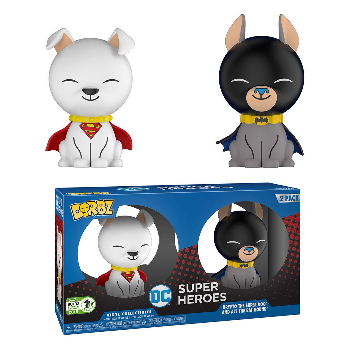 OriginalFunko's tweet photo. RT &amp; follow @OriginalFunko for the chance to WIN an Emerald City Comic Con exclusive Krypto the Super Dog &amp; Ace the Bat Hound Dorbz 2-pack! #ECCC https://t.co/hWPfuQF1O4