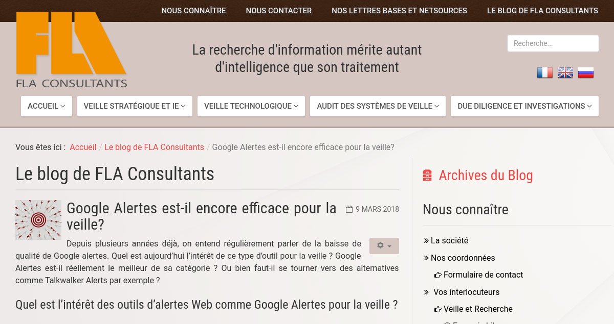 Google Alertes est-il encore efficace pour la veille? par <a href="/FlaTeam/">FLA Consultants</a>  fla-consultants.com/fr/blog-actual…
