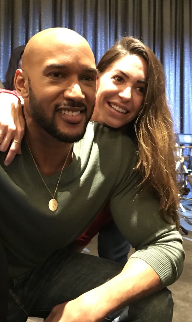 We snapped the perfect picture of Marvel’s power couple @realhenrysimmons H...