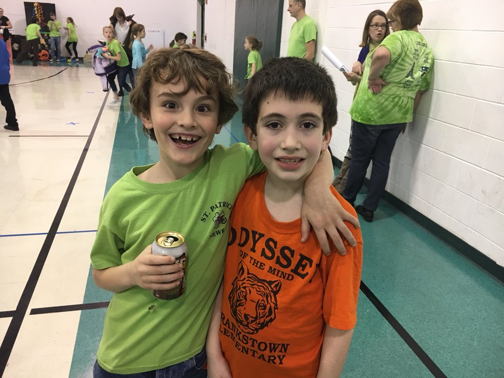 St. Patrick school division I moving on to state finals! 🍀❤️ #odysseyofthemind  #problem5