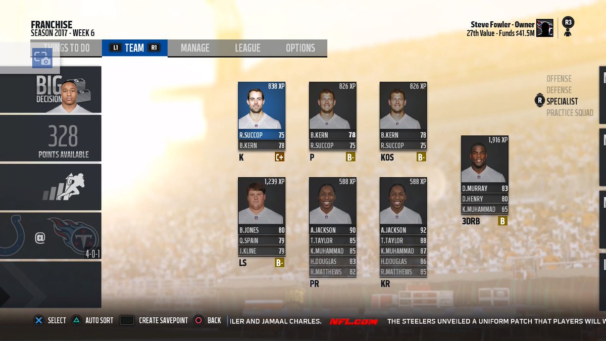 my2knfl's tweet photo. Titans updated roster #PS4share https://t.co/smm8qPPV5c