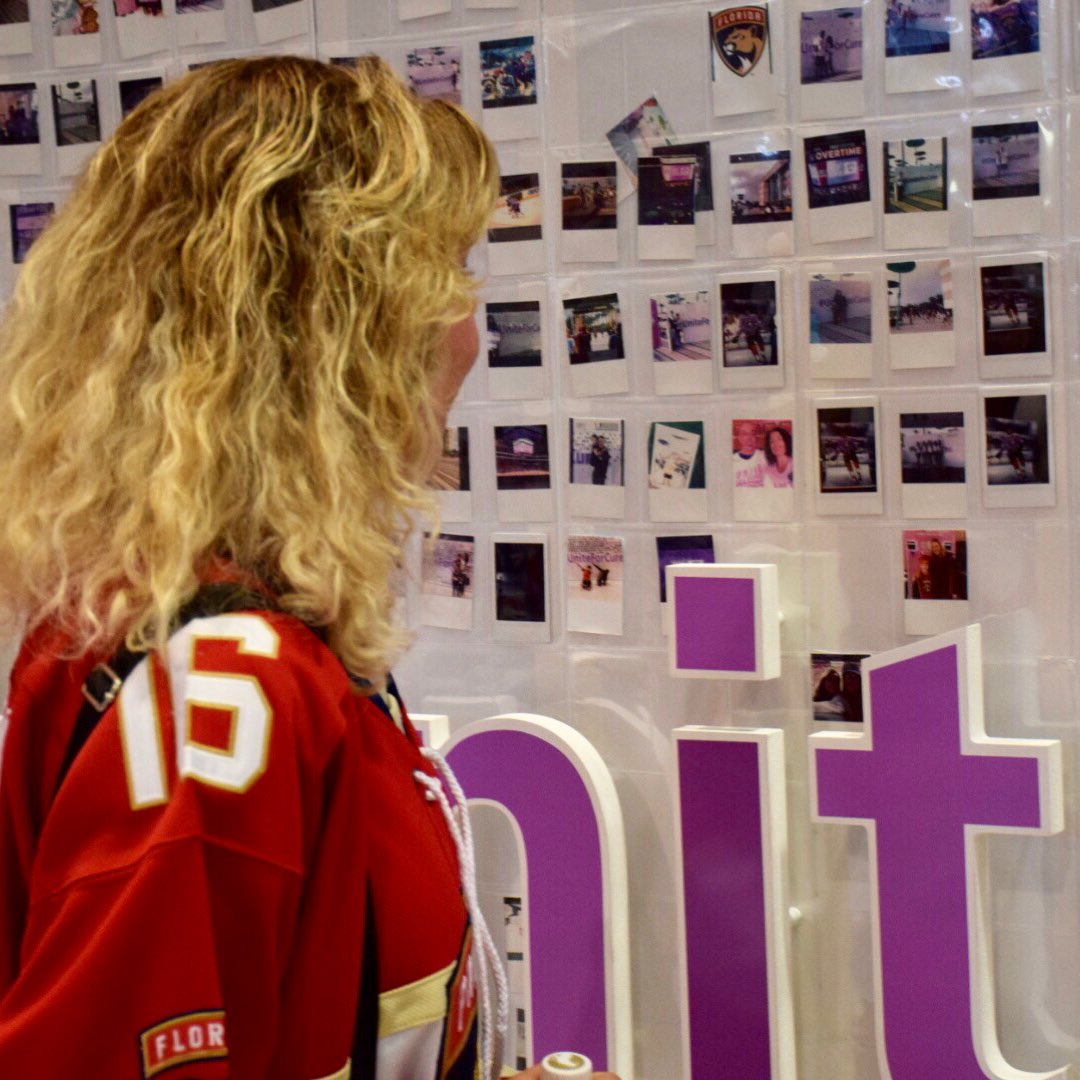 FlaPanthers's tweet photo. We #UniteForCures with @SylvesterCancer tonight and every night! https://t.co/rtOv9yUJ4k