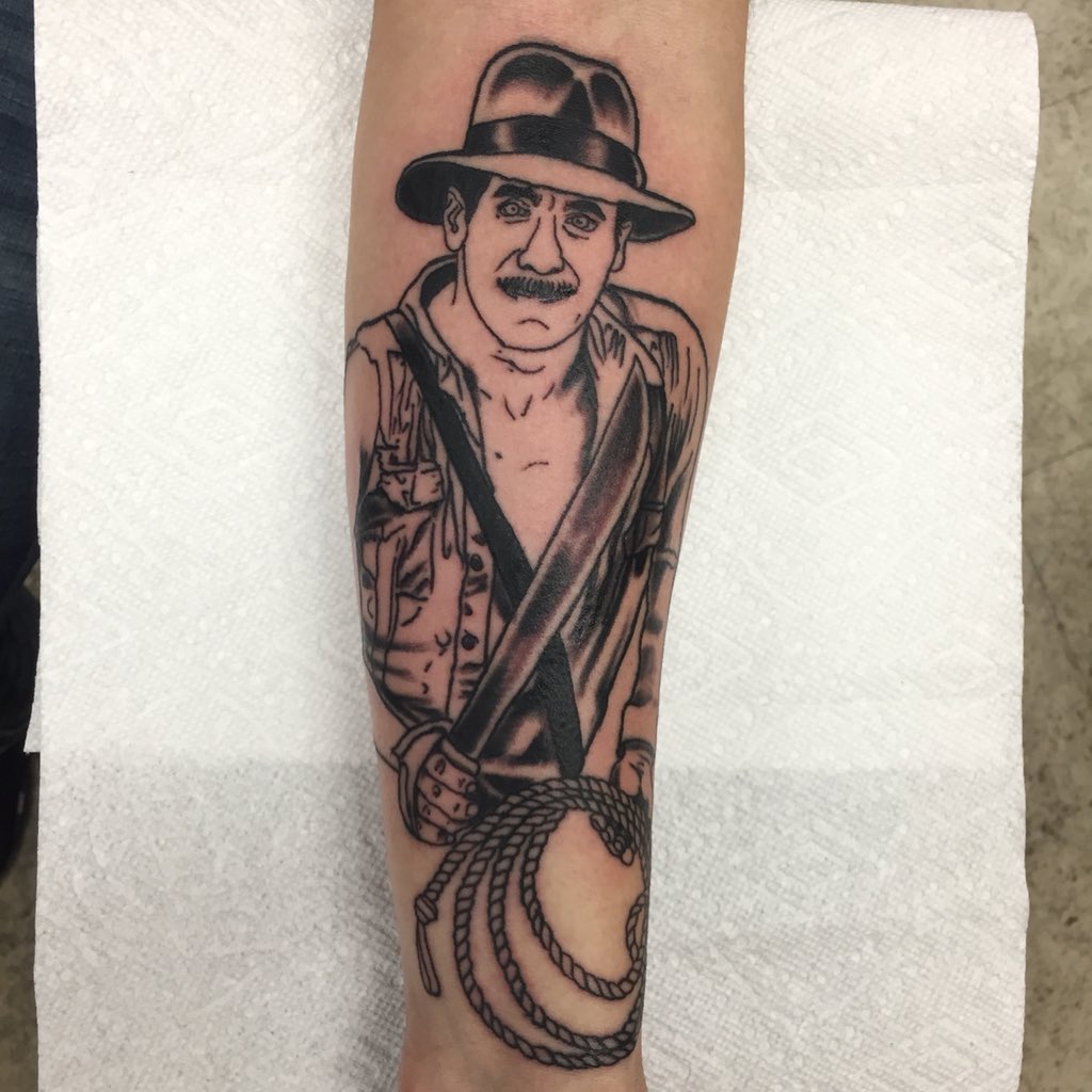 Kline Family Ink on Twitter Customer wanted grandfather as Indiana Jones   No problem InkMaster tattoo httpstcolfSuaxBKQE  Twitter