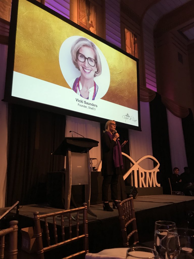 juliesmithso's tweet photo. @vickis congratulations on taking the stage at #trmc18 tonight I felt you made a huge impact on advising the next generation on being a part of the future #Education #Entrepreneurship @RyersonTRMC https://t.co/qk4xioZQaQ
