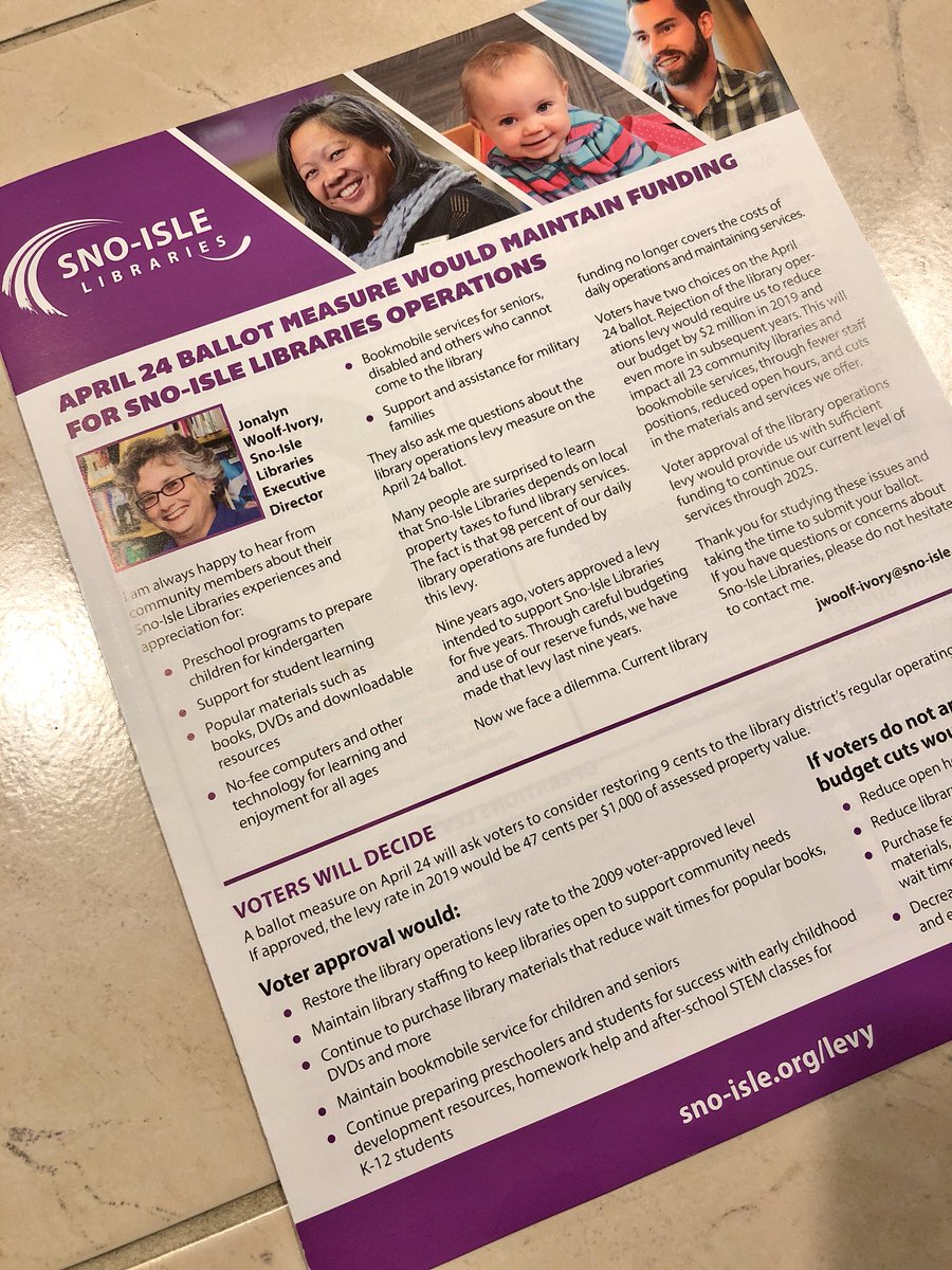 yesforlibraries's tweet image. You’ve got mail! (In your best 1990s AOL voice) 

Maintain services at the 23 community @snoislelibrary branches this April! 

#yesforlibraries #waelex