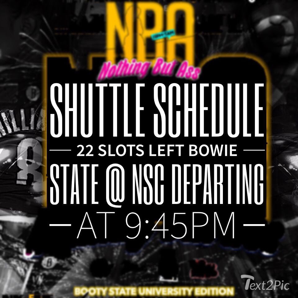 2_much_ent's tweet photo. 🏆🍑 #BOOTYSTATEUNIVERSITY 🍑🏆 10PM-3AM 🔥

THE WILDEST EVENT TO HIT THE AREA😈

$50 Twerk Contest 💰 
Shots on the shuttle 🥂🚎

🎟: https://t.co/EQAW2QWKff https://t.co/e72JVf0T3p