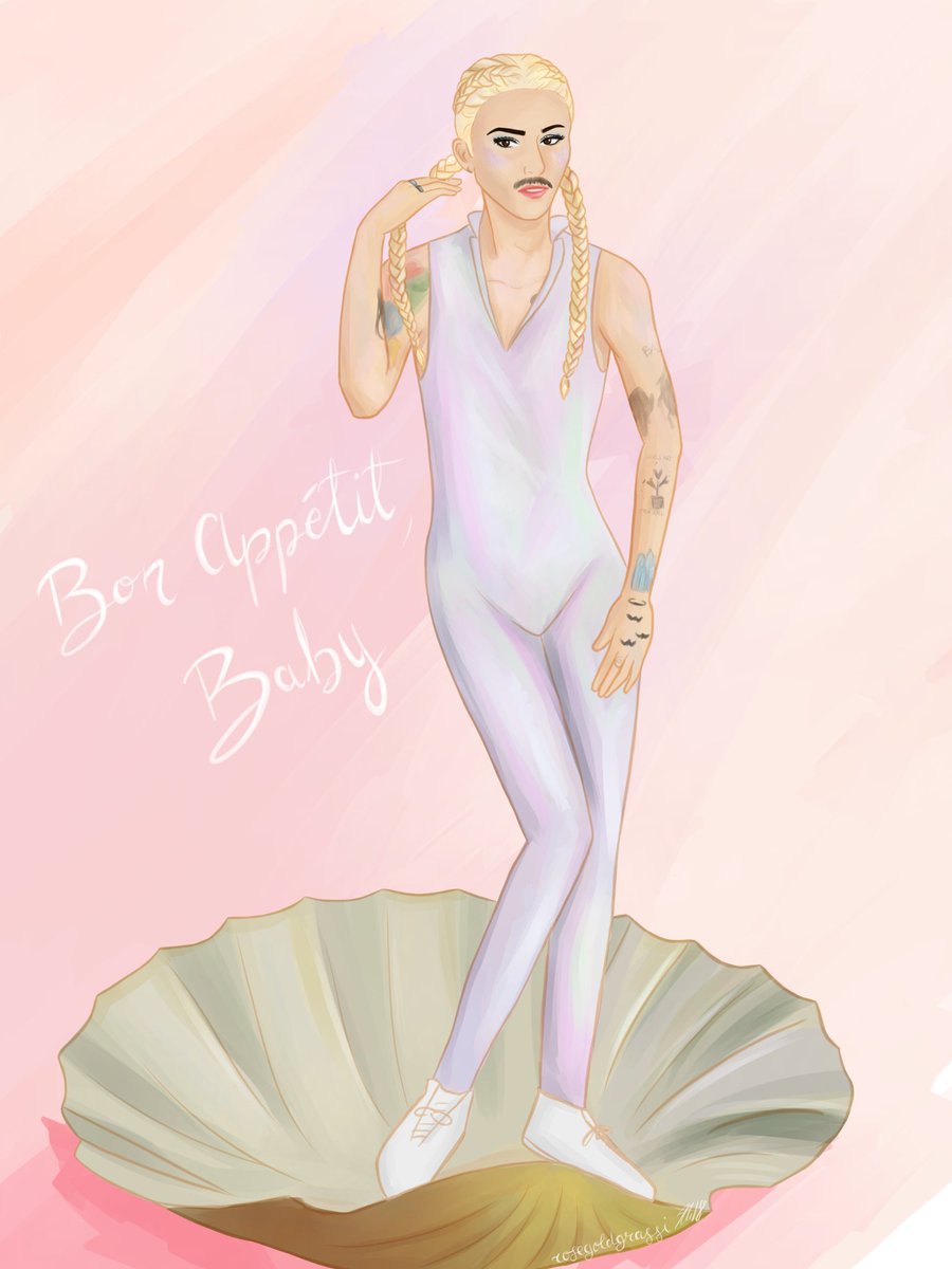 mitchybuckets's tweet photo. When I saw the clamshell the Venus painting immediately came to my mind๐๐ผ
@mitchgrassi @PTXofficial @scotthoying #PTXonLSB #art https://t.co/pFHAhDmkzm