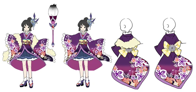 今、振袖ギアが熱いッ!(言い訳)

年始のアレコレに埋もれてしまい、
おっぴろげするのが遅れてしまった振袖ギアのラフデザイン、その1です。
まずは響と未来。

響のギアが何だかすごくオメデタイ。
未来の必殺技の「漆黒」が可愛くてお気に入り。

しっこく! しっこく!(CV:ダイナマイト四国) 