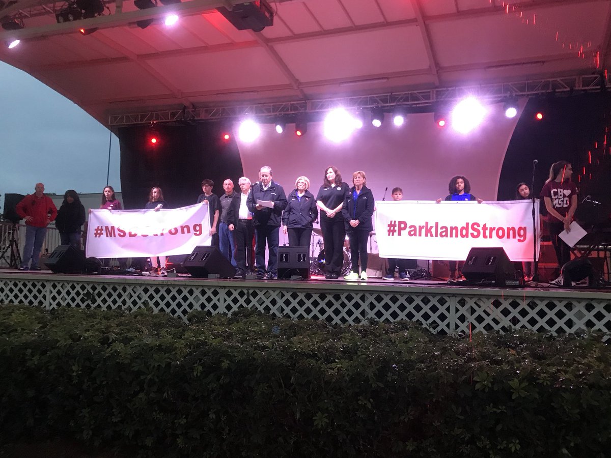 CityofWeston's tweet photo. Thank you Samantha Rosenberg, Cypress Bay for sharing your personal story and heartfelt thoughts &amp; thank you to student school representatives participating in tonight’s Candlelight Remembrance @CityofWeston 
@CBHS_Spirit @browardschools https://t.co/gkFXMBAp6h