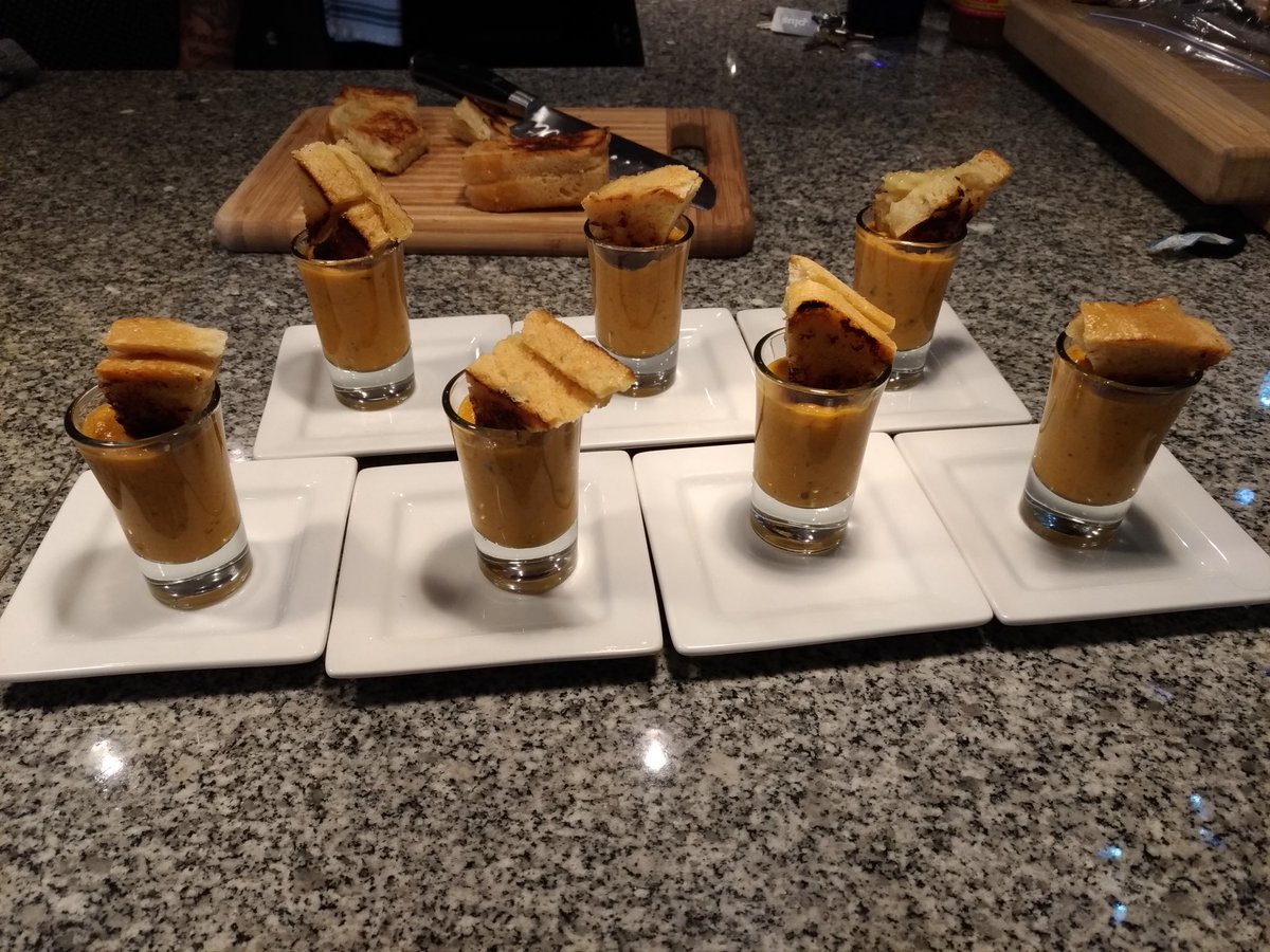 lisadobran's tweet photo. A special Birthday dinner for my girl @The_Staci. Food made by the amazing @DinnerDBell Tomato bisque with grilled cheese.... next!  &amp; our acoustic guitar player Joel is amazing. https://t.co/OX2pBmIp6M