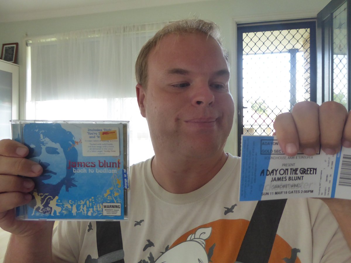 Today Tim Sharp is going to see <a href="/JamesBlunt/">James Blunt</a> in concert.  How about a shout out Mr, Blunt for Mr. Sharp. From Jim to Tim.  Do it for Timmy, Jimmy! Tim is an artist with #autism creator of <a href="/Laser_Beak_Man/">laser beak man</a> who loves your music.  See you soon.  <a href="/ADayOnTheGreen/">a day on the green</a> <a href="/SirrometWines/">SirrometWines</a>