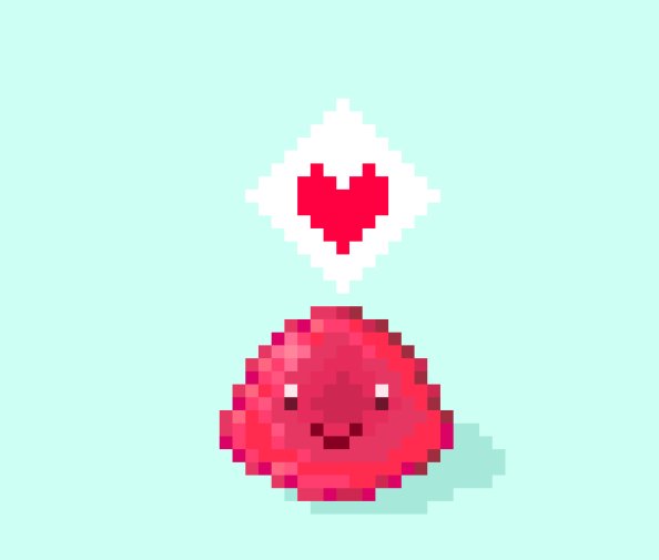 ClusterCritter's tweet image. Pinkie Love #slimerancher #pinkslime #pixelart