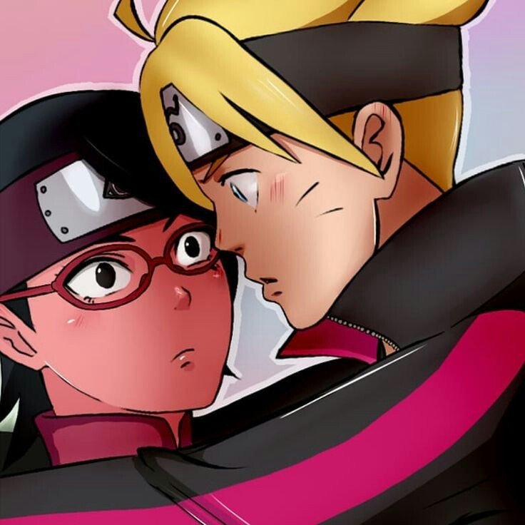 💕BoruSara💕 Sonrojada Beso Mi amor mucho