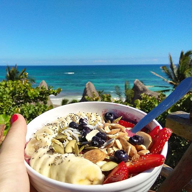 vegsage's tweet photo. Reposting @80mundos: - via @Crowdfire 
Caribe + vegan food 😍😇!! . 
#80mundos #rawlove #tulum #amorpormexico #quintanaroo #vegan #eatvegan #seaview #foodporn #vivamexico #beautifulview #beachlife #instagood #instamoment #veganfoodporn #veganfood #yummy #healthyfood https://t.co/vcRl1gkXwo