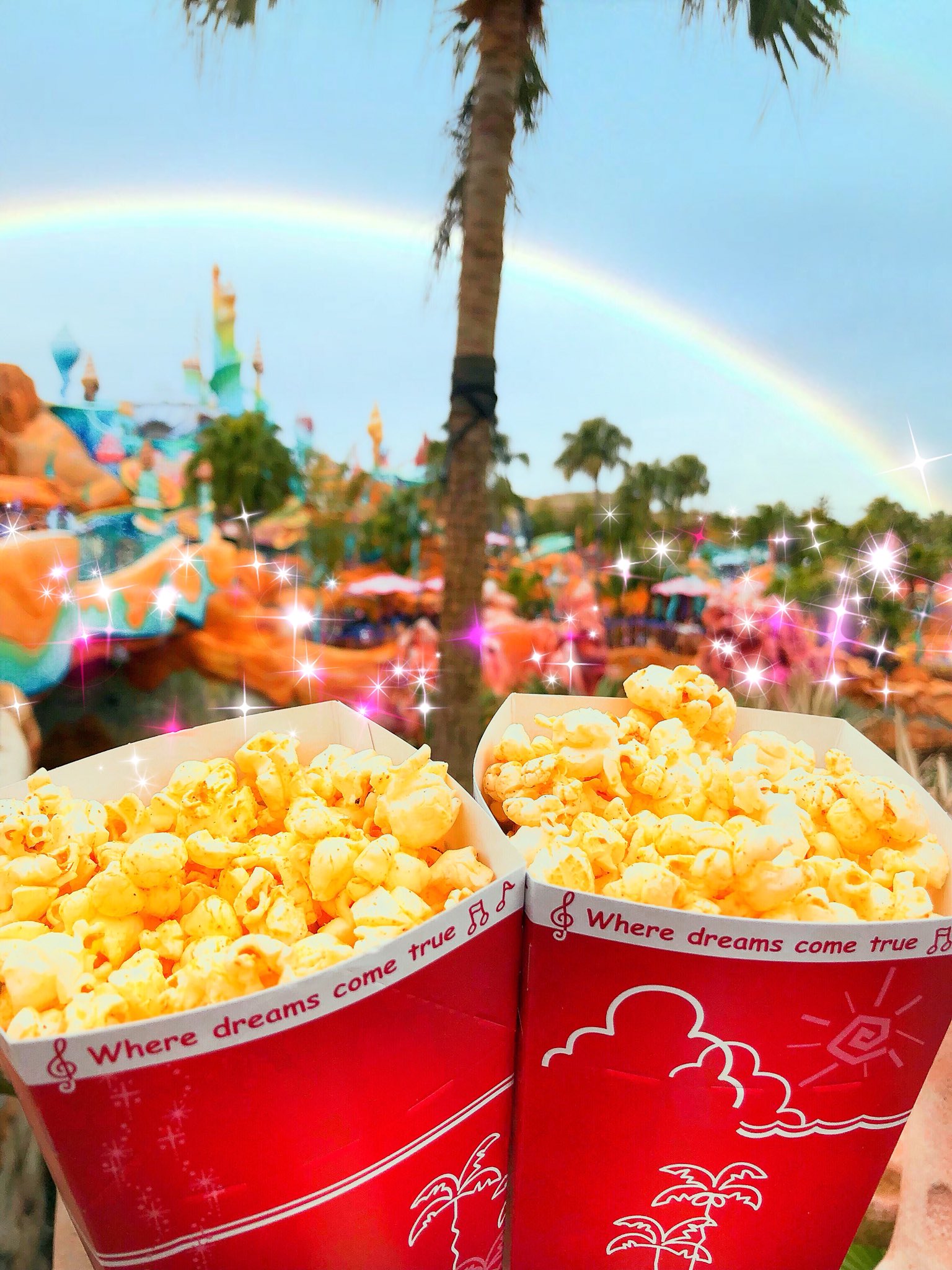 すぎまる あつ森 ガーリックシュリンプ味のポップコーン 最近発売したばかりですごい人気 30分くらい並んで買いました 味はガーリックシュリンプそのものって感じでめちゃくちゃ美味しい あと 少し濃いめだからゆっくり食べましょう ディズニー