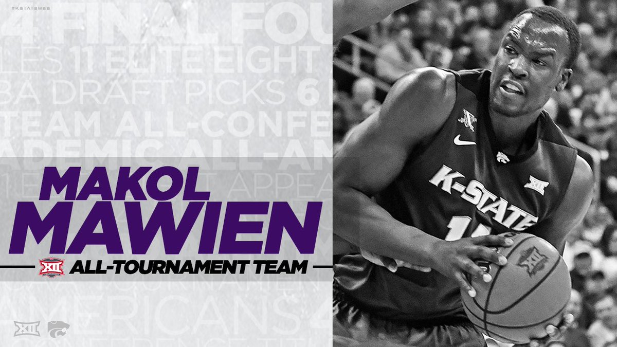 KStateMBB's tweet photo. Congrats, Mak!

After this week’s big performances, he was named to the #Big12MBB All-Tournament Team #KStateMBB https://t.co/Scb1llap9a