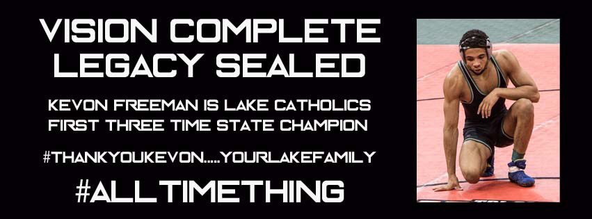 CoachConnelly4's tweet photo. Congrats Kevon!  3x State Champ!  D2 Outstanding Wrestler! @LCCougarWrestle #AllTimeThing https://t.co/Nq9hz4gTja