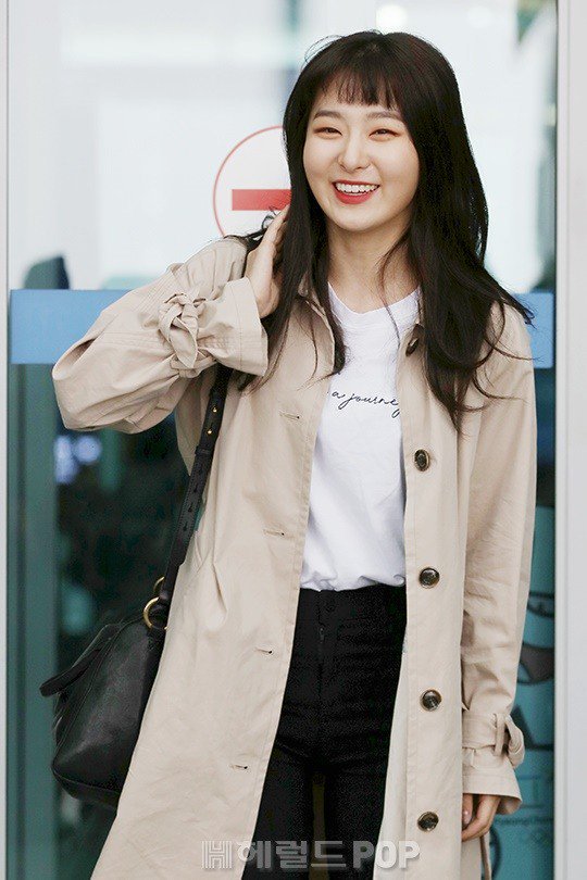 joyisthetics's tweet photo. i hope seulgi has a safe flight and stays safe and healthy and has a good time filming in the jungle i hope she uses her bright positivity to spread happiness to others (which i believe she will) https://t.co/h3X3nGLuK6