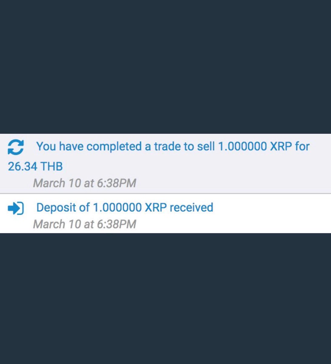 Alexcryptox's tweet photo. The Internet of Value is coming -- sending money internationally and micro-payments will be seamless as using twitter. I sent myself 80 cents 8000km yesterday and had the fiat in moments. This HAS NEVER been possible. #xrp #xrpthestandard @Ripple https://t.co/w0szCpS72p