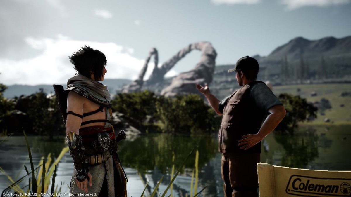 YinToYang's tweet photo. Nayvth and PRODUCT PLACEMENT! #FFXVRE https://t.co/OBmWcNz04i