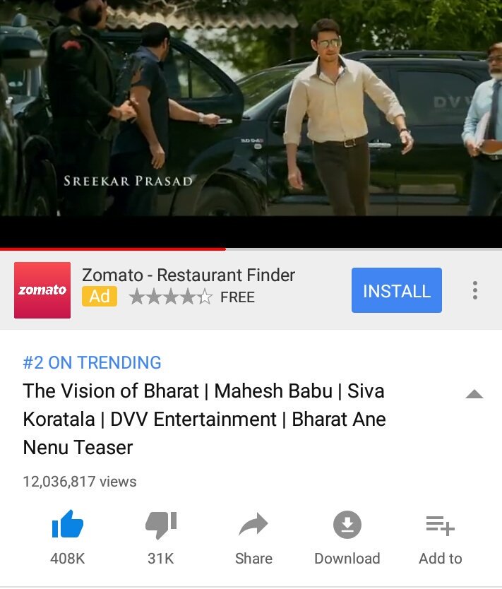 Idikathakadu's tweet photo. #TheVisionOfBharat
#12Mviews + 408k likes
Still trending in Top 2....
#BharatAneNenu #BharatAneNenuOnApril20th https://t.co/gBouByINyy