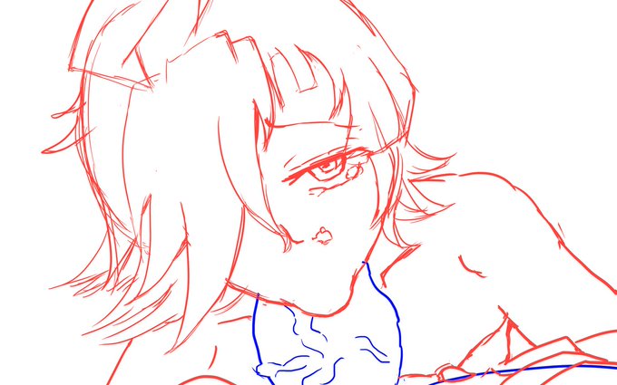 本編で使う予定のラフ 