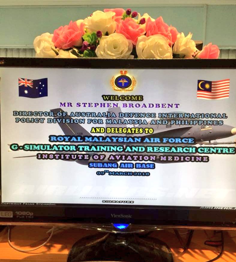 Visit from the Director of Australia Defence International Policy Division for Malaysia and Philiphines to pull-G #IPP PU Subang
<a href="/DrKoming/">Dr Yaakop</a> 
#airforcenextgen