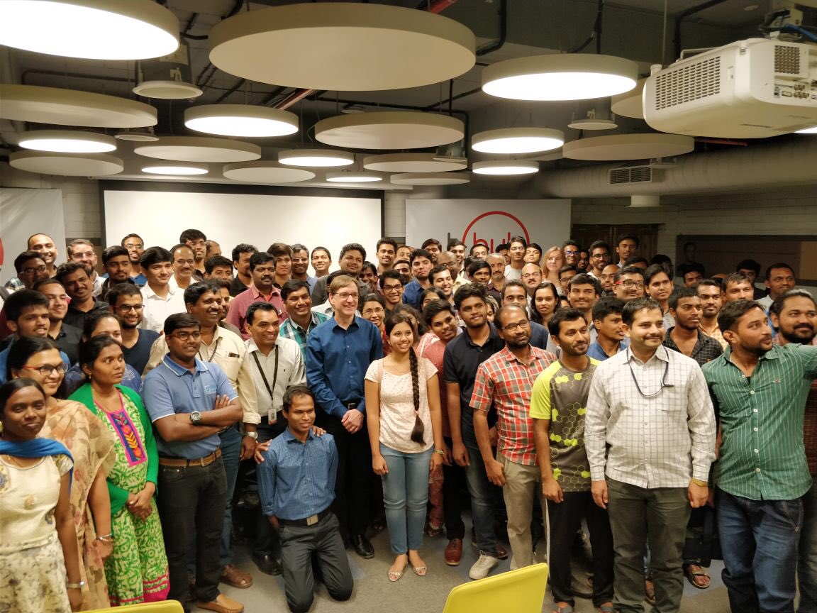 THubHyd's tweet photo. Thank you Dr. Matthew Kressy for being a part of T-Hub's #PeerTalks and conducting a compelling session on #DesignThinking for our #startups.
#THub https://t.co/0mLfsxEt0R
